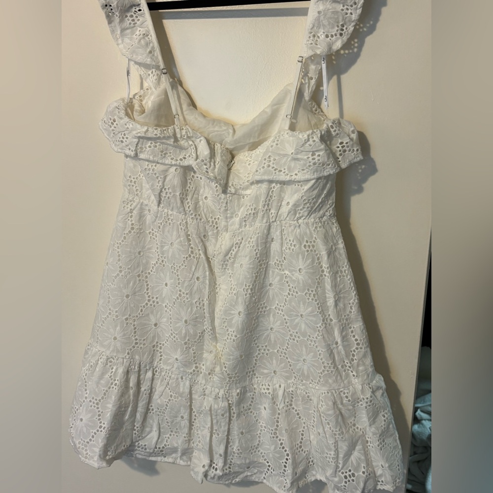 Lulus White Eyelet Ruffle Sundress - Picture 6 of 8
